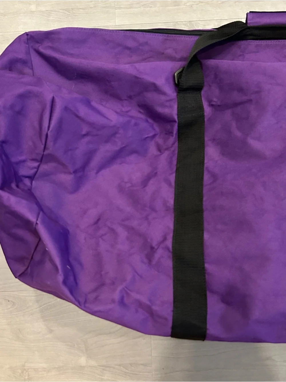 Vtg Llama Locomotor XXL Purple Duffle Bag 34” Travel Sports Equipment Gear Bag